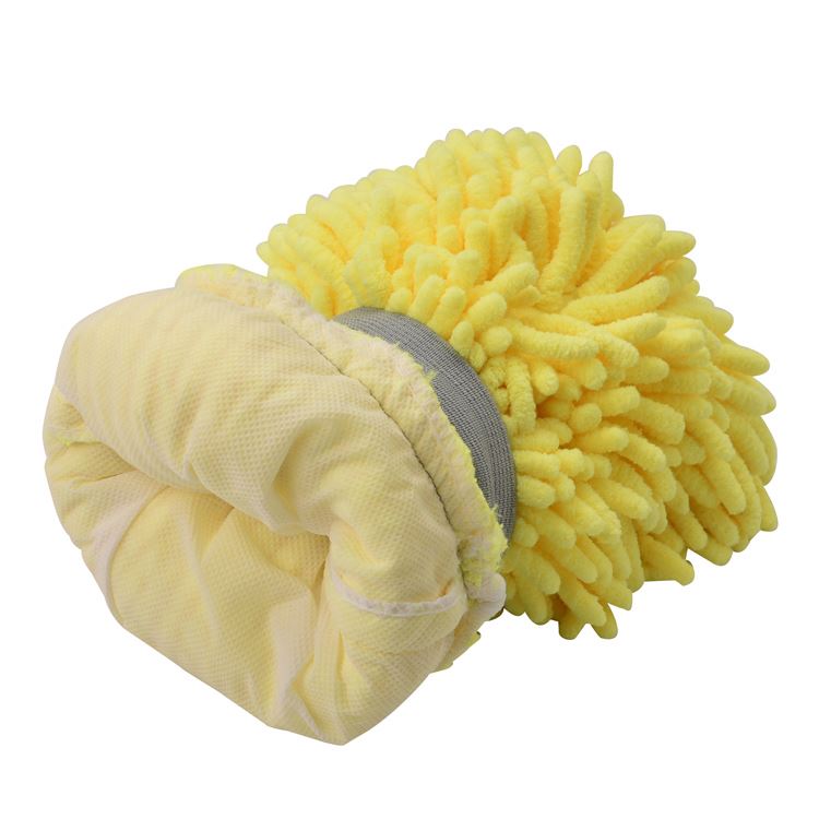Factory supply Super Premium Double Sided Cleaning car glove microfiber chenille wash mitt