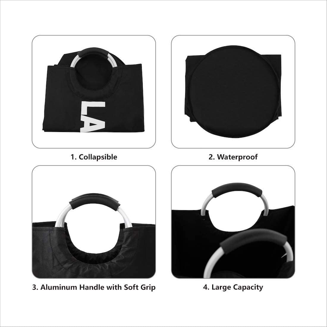 600D Fabric Collapsible Folding Large Laundry Bag for household usage