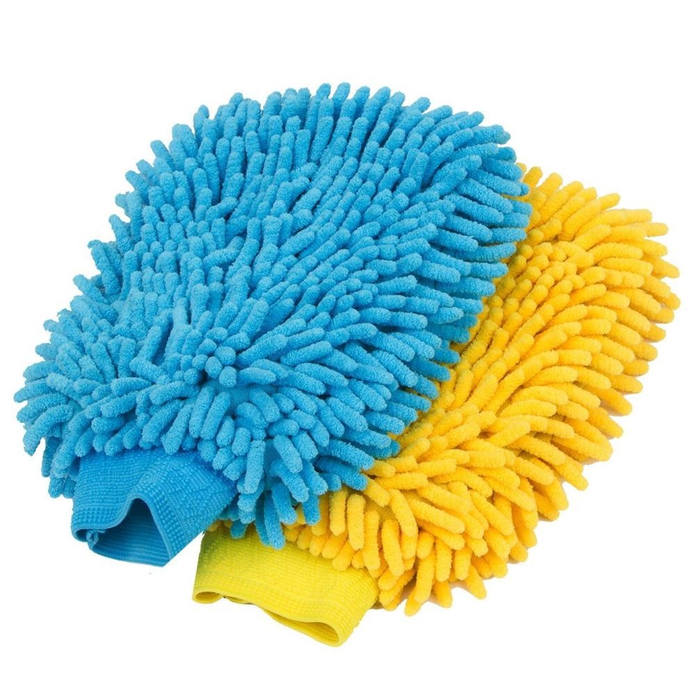 Multi-purpose microfiber car wash mitt