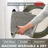 Chenille Floor Mat Bathroom Three piece Set Water Absorbing Long Hair Carpet Toilet Bathroom Foot Mat Set