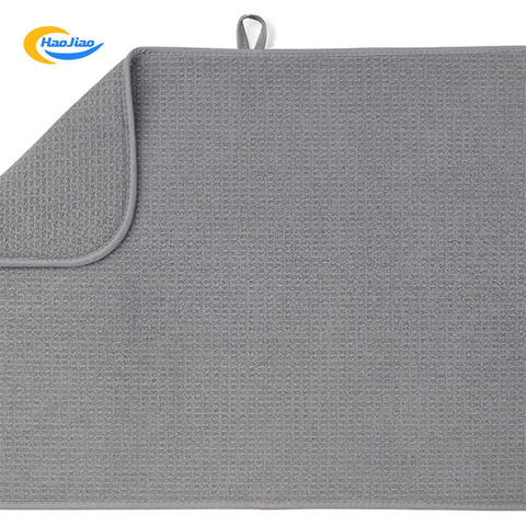 Soft Tender Microfiber dish drying mat Strong Water Absorbent Kitchen Mat