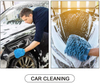 Car Wash Mitts Microfiber Cleaning Cloth Glove Double Sided Scratch-Free Super Absorbent Wash and Glove