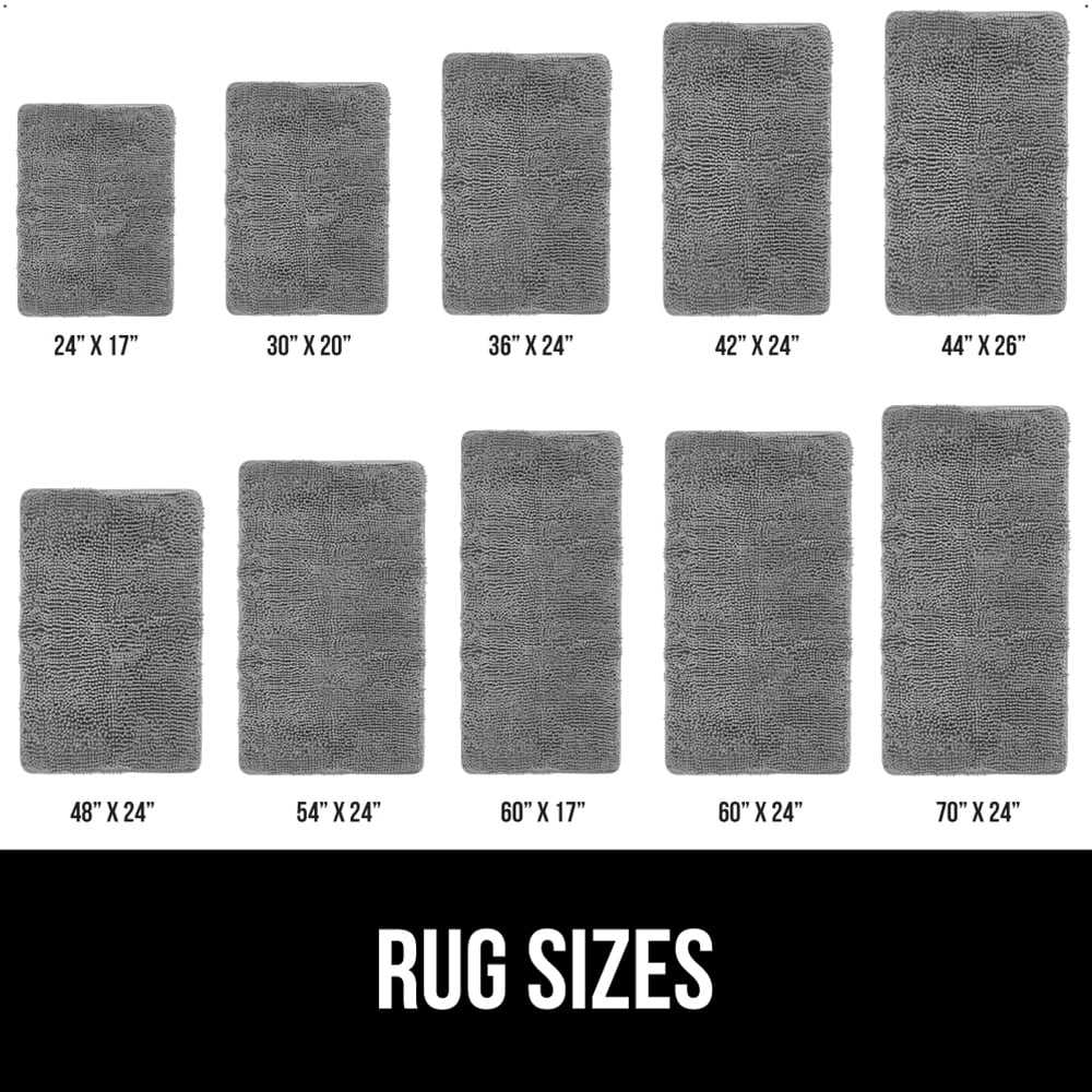 Bath Rug Thick Soft Absorbent Chenille Rubber Backing Microfiber Mats Machine Washable Rugs for Bathmat Accessories Decor