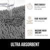 Bath Rug Thick Soft Absorbent Chenille Rubber Backing Microfiber Mats Machine Washable Rugs for Bathmat Accessories Decor