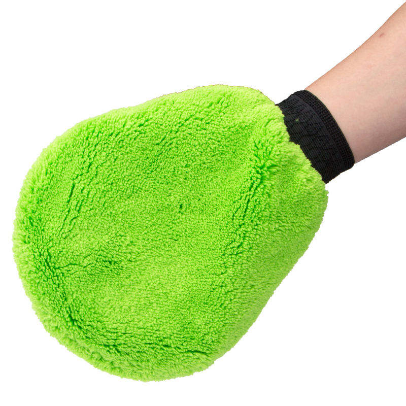Microfiber Rounded Corners Car Wash Mitt Home Kitchen Bathroom Multifunctional Mitt Car Cleaning Mitt