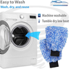 Custom Car Wash Mitt Auto Detailing Microfibre Microfiber Car Cleaning Wash Mitt Glove Coral Car Wash Mitt