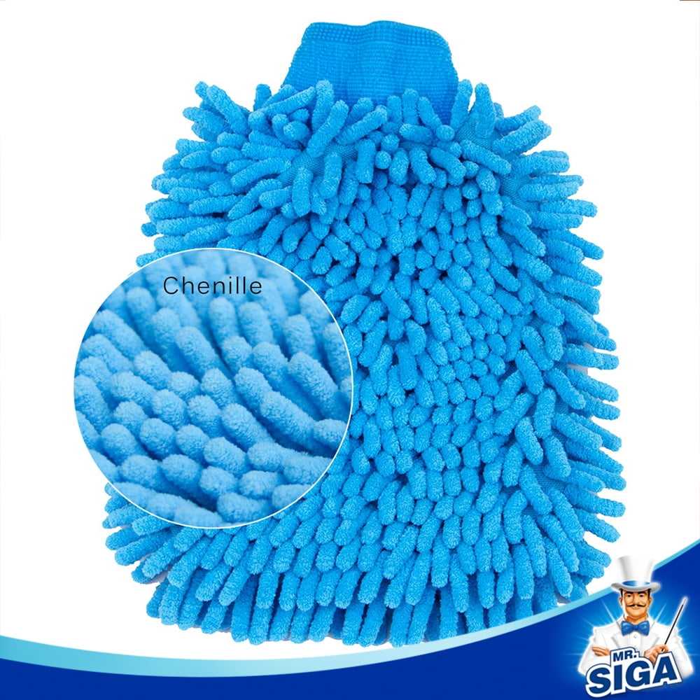 Car Wash Mitt Microfiber Scratch Free Absorbent Wash Mitt Microfiber Towels Brush Wheel Detailing Care Mitt