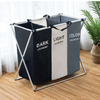 Foldable 150L Laundry Basket 3 Sections Large Dirty Clothes Laundry Bag Sorter for Bathroom