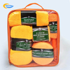 Microfiber 9-pack Car cleaning Set Waffle Weave Towel Car Brush Sponge Car Cleaning Kit