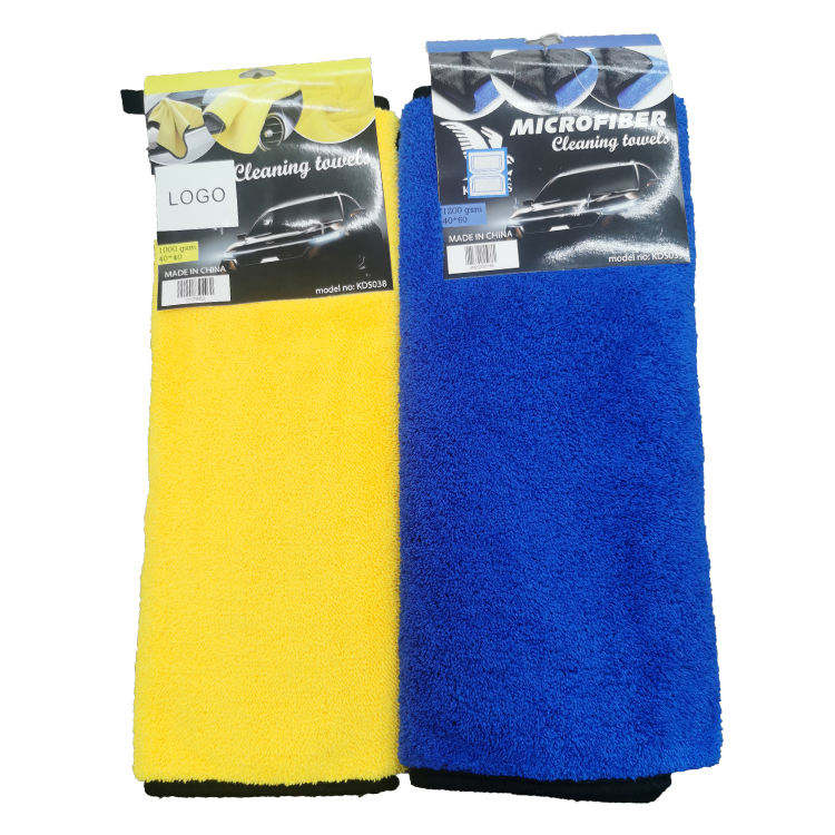 Custom High Quality Thicken Quick Dry 800gsm Microfiber Car Towel Cleaning Cloth Wash Towel for Car
