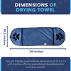 Custom Microfiber Pet Hair Cleaning Pet Dog Bath Fast Drying Super Absorbent Pet Dog Cat Bath Robe Towel