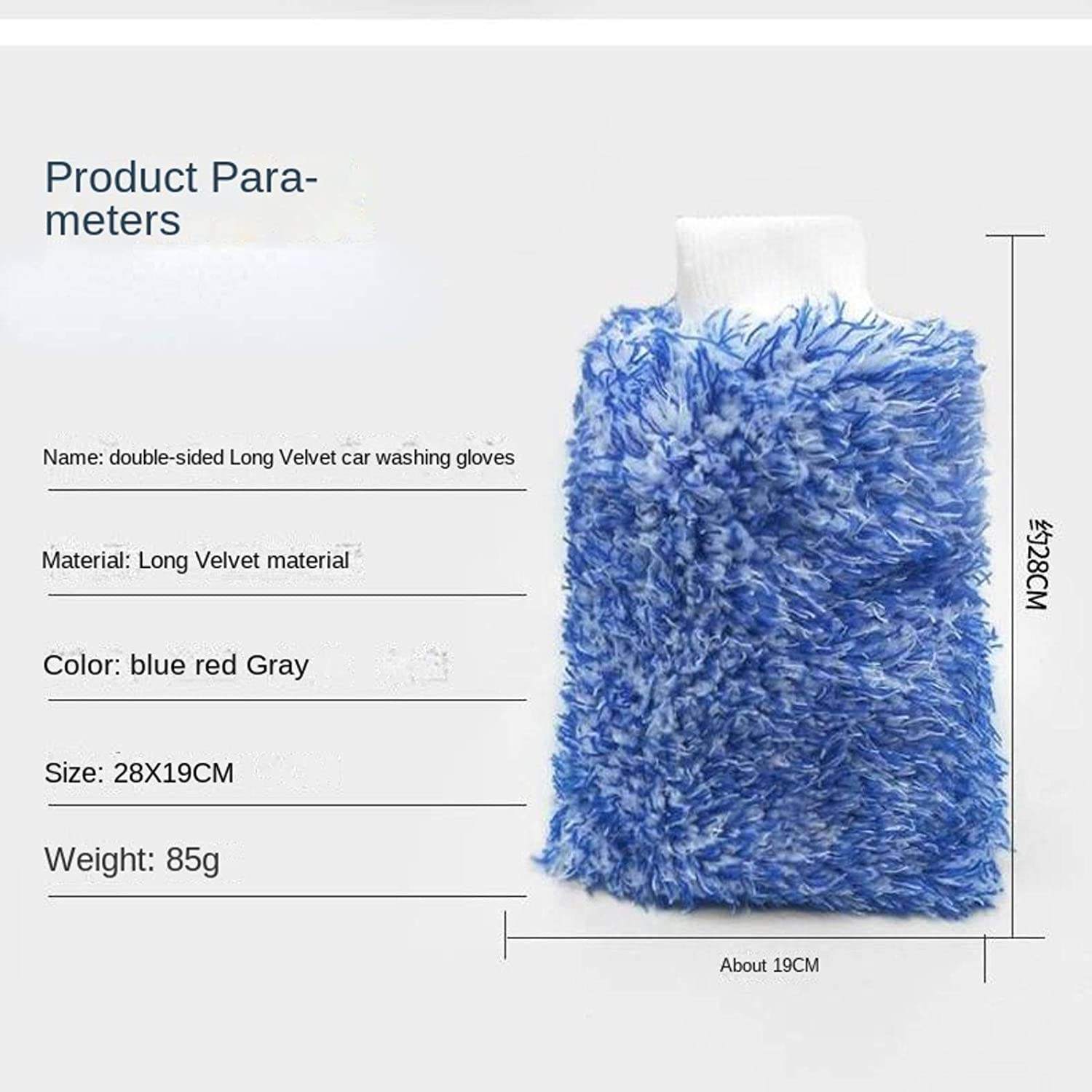 Automotive Car Cleaning Supplies Wholesale Gray Microfiber Chenille Car Washing Mitt Custom Logo Car Wash Gloves