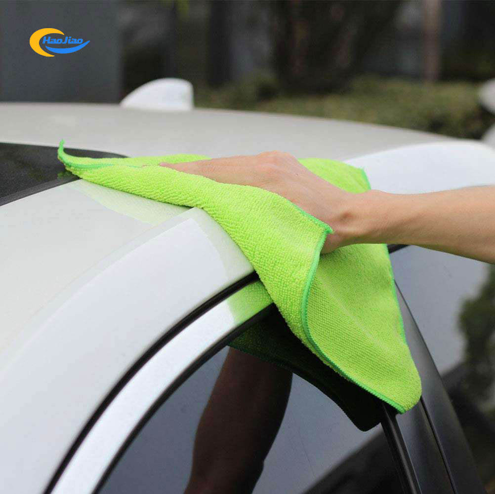 Wholesale Microfiber Car Wash Towel Water Absorbent Microfiber Blue Drying Towel Car Cleaning Cloths