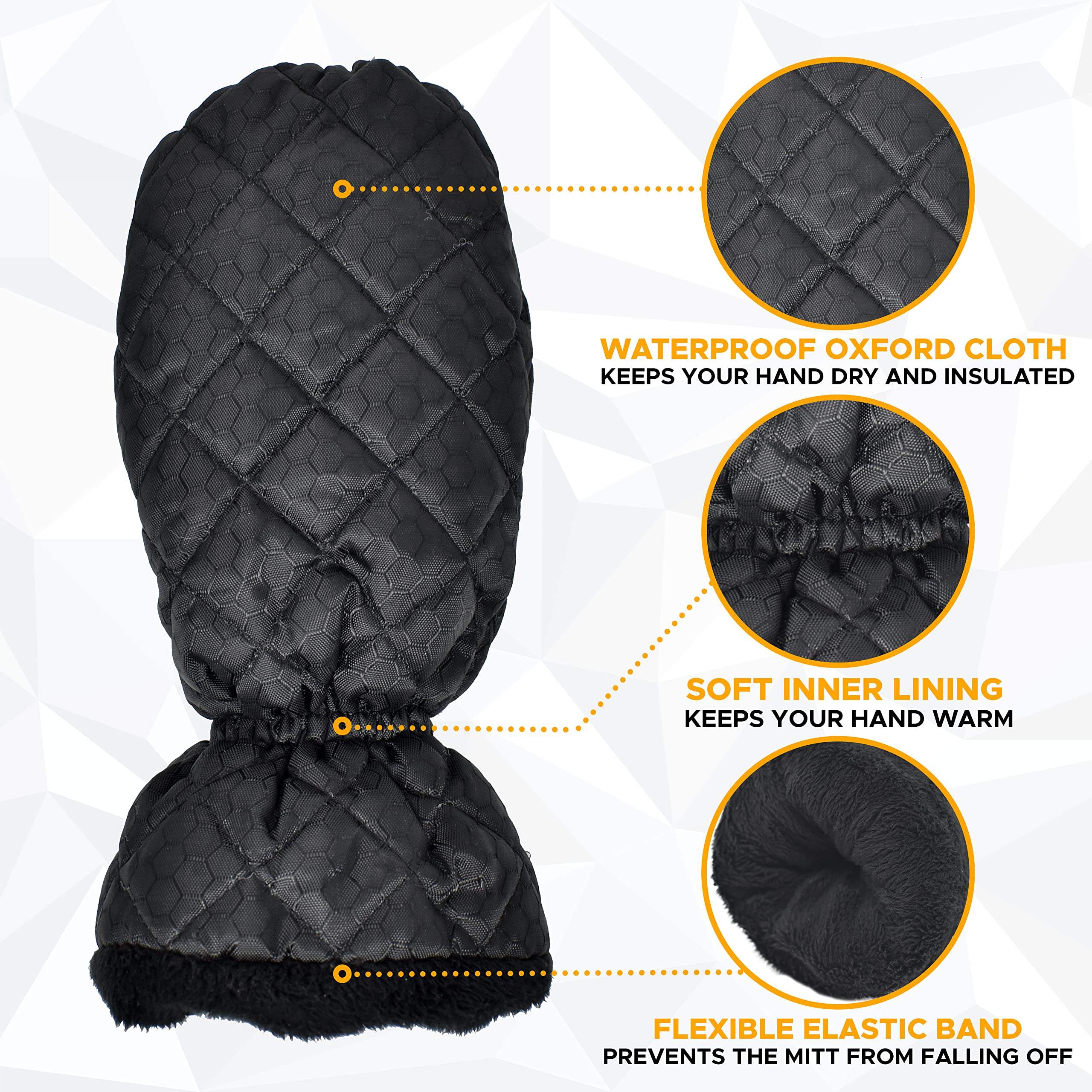 Waterproof Warm Non-slip Blade Winter Snow Removal Ice Tool Non Scratch Car Window Cleaning Scraper