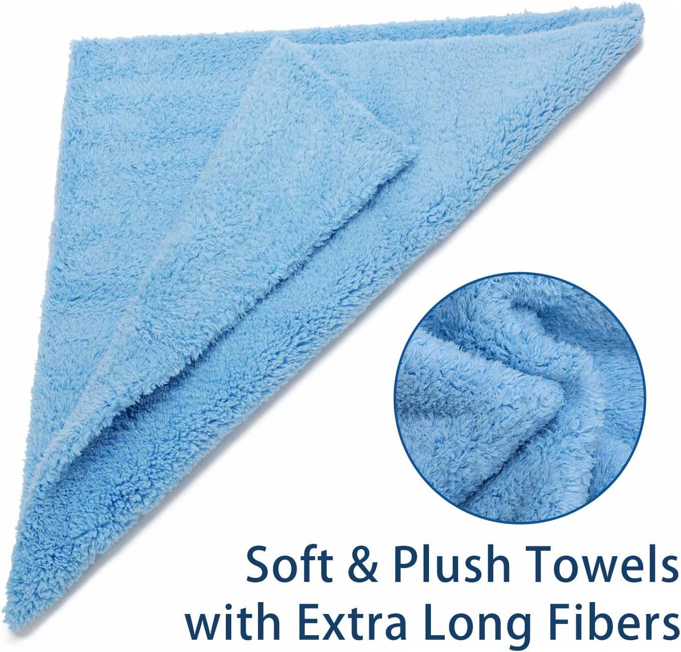 Car Drying Wash Detailing Buffing Polishing Towel with Plush Edgeless Microfiber Cleaning Cloth
