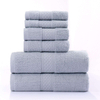 100% Cotton Custom Logo Luxury Face Hand Bath Towel Set 6 Pieces Towel Set