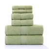 100% Cotton Custom Logo Luxury Face Hand Bath Towel Set 6 Pieces Towel Set