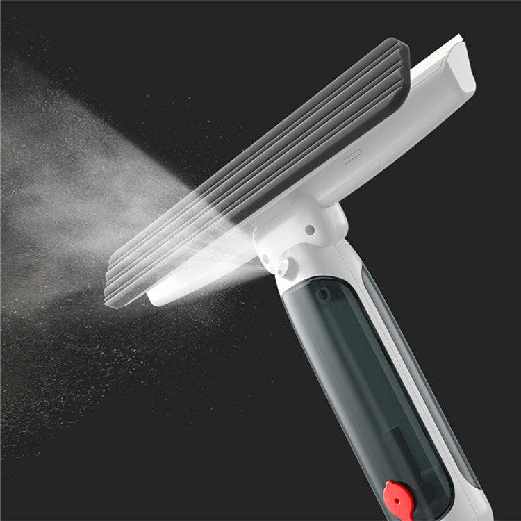 Long Handle Extendable Window Spraying Squeegee Cleaner with Sewage Collection Bottle
