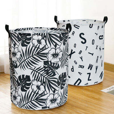 Pattern Foldable Large Laundry Hamper Dirty Cloth Storage Washing Bin Collapsible Canvas Laundry Basket