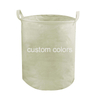 Cloth Dirty Clothes Foldable Storage Basket Doll Storage Bucket Cotton Linen Laundry Basket